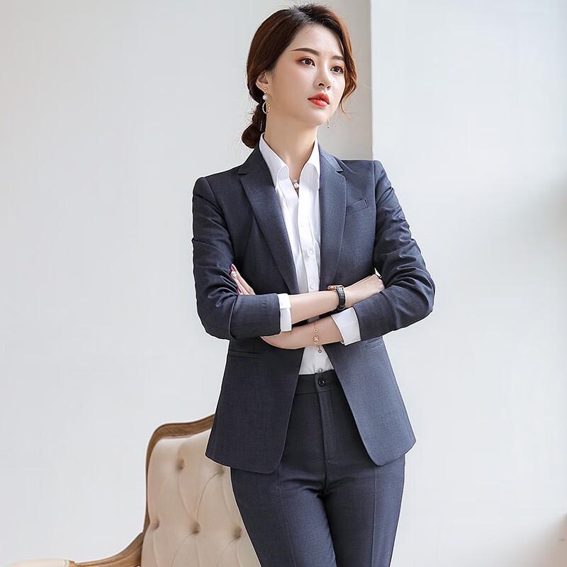 Women's Long-Sleeved Business Suit Set