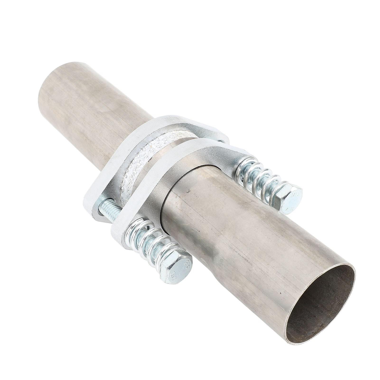 

Exhaust Spring Bolt Flange Repair Pipe 1.9in OD to 1.8in OD Universal Spherical Joint Quick Fix Exhaust Flange