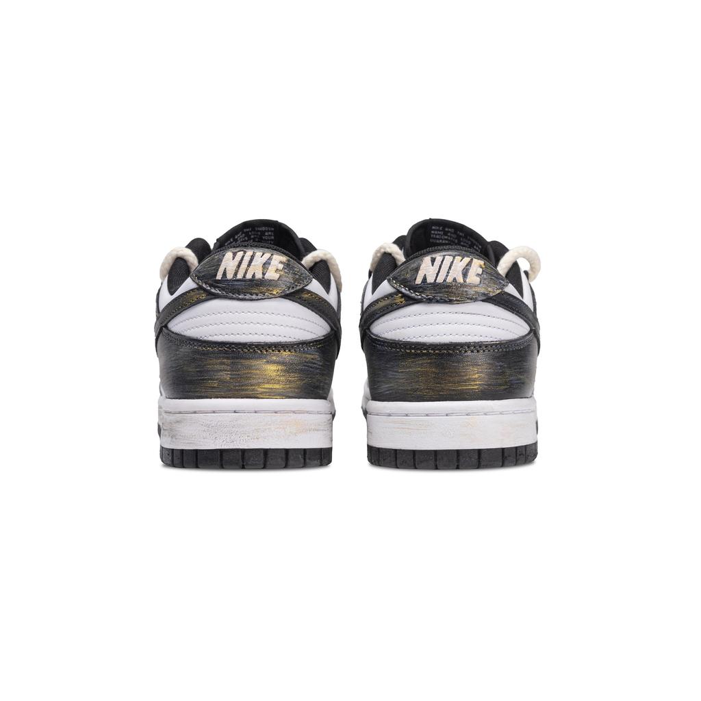 Nike Dunk Black Gold Era Cushioning Low top Skateboard Shoes Men's Black White Gold HF5441-100(Team376-)