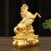 Lucky Charm Zodiac Animal Horse Sculpture Creative Cute PVC Statue Feng Shui Design Fortune Wealth Desktop Ornament Gift Idea