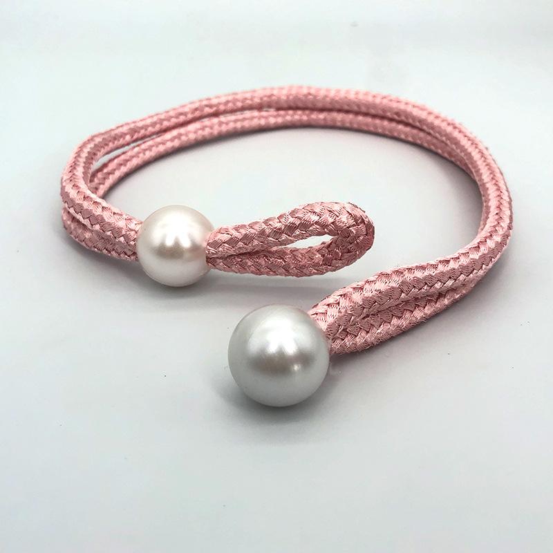 Creative Pearl Binding Rope and Tie for Curtain Decoration Light Luxury Living Room Curtain Buckle