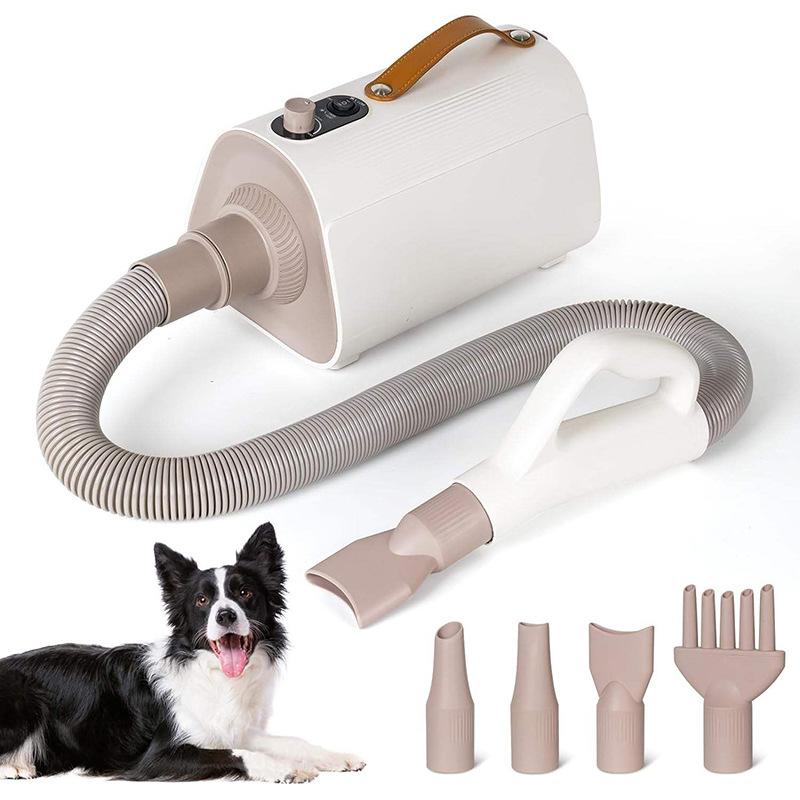 Pet Hair Dryer Low Noise Multi-head Replaceable Dog Hair Dryer for Animals Hair Care Supplies Water Dryer Portable Pet Blower