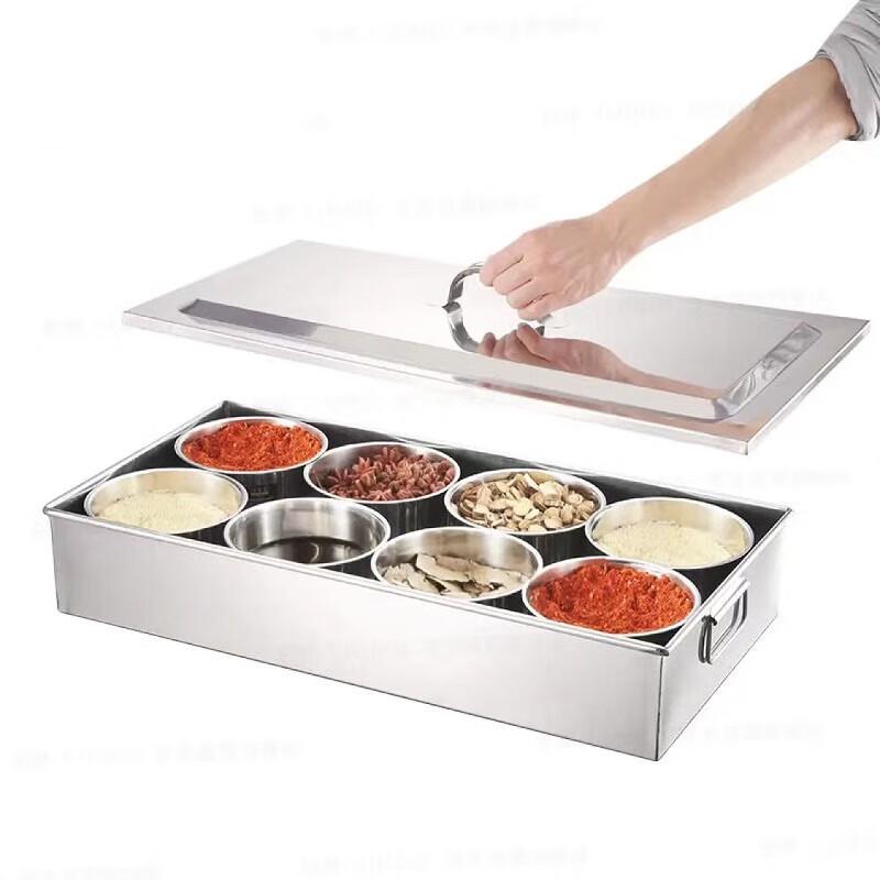 Chuishan Hai Stainless Steel 8-Jar Spice Rack Set