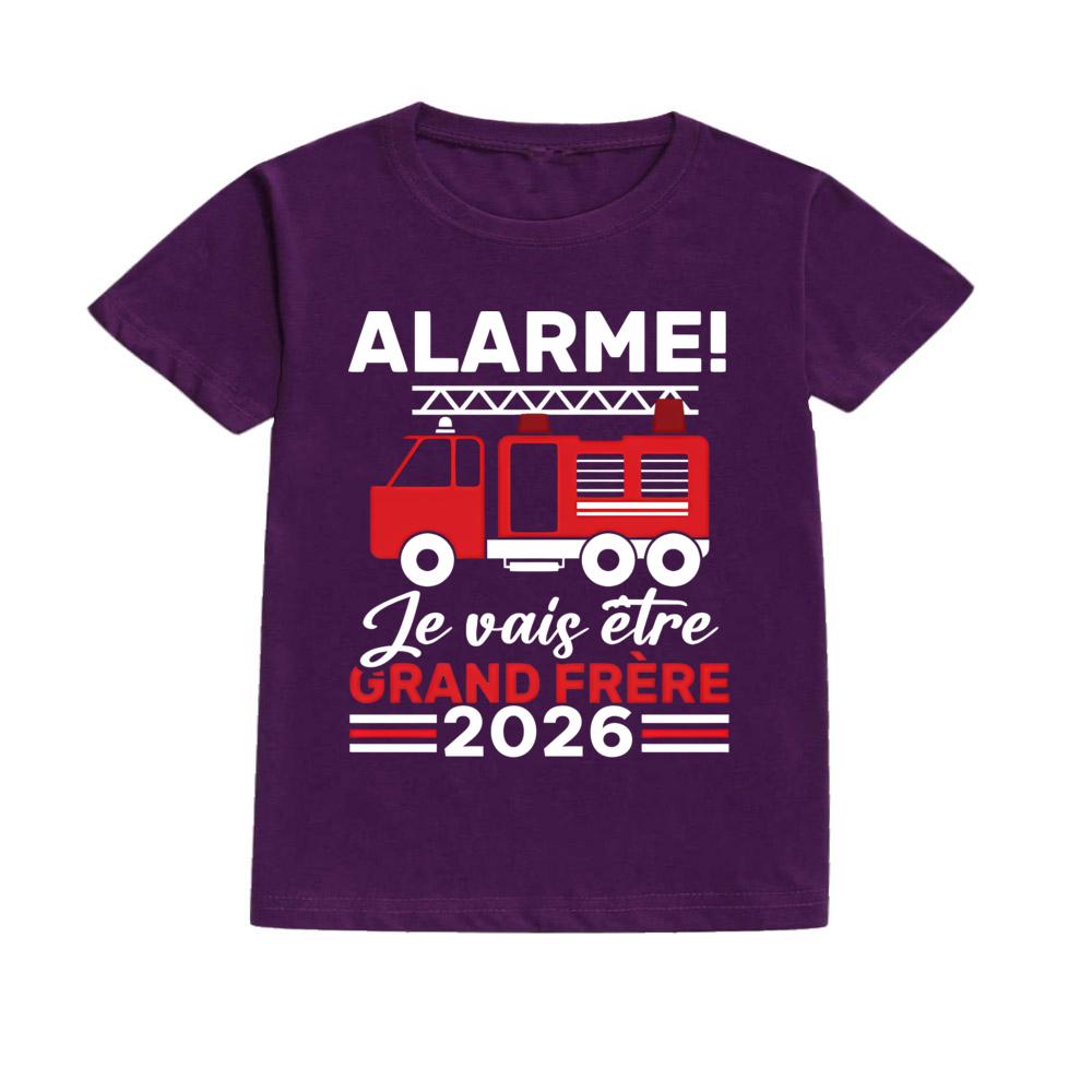 Alert: I Will Become Big Brother 2026 Print Kid Shirt Pregnancy Announcement Child Tee Top Fashion Short Sleeve T-shirts Clothes