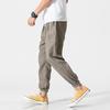 Youth Spring and Summer Solid Color Thin Drawstring Lantern Pants Mid Waist Minimalist Sports Pants