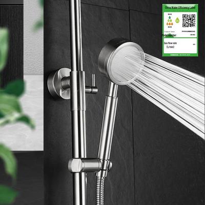 SUS304 Stainless Steel High-Pressure Rainfall Shower Head Set
