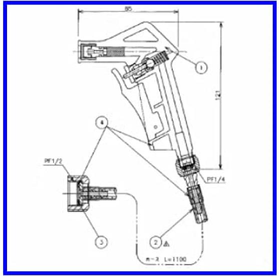 Asahi Eito Simple Flush Toilet Water Duster Set WB121 Newlet Toilet Simple Flush Toilet Parts