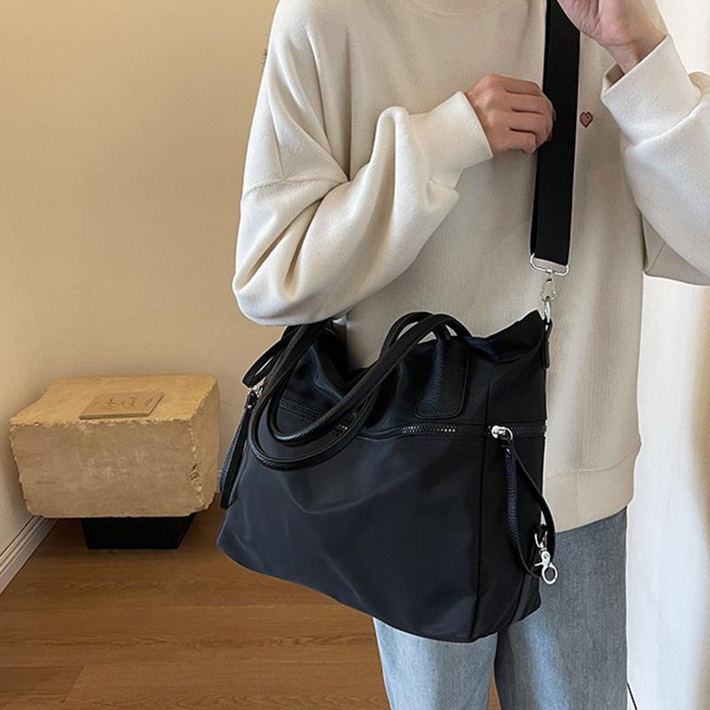 Nylon Oxford Bag Women Autumn and Winter Trendy Handbag Casual Tote Bag Large Capacity Shoulder Messenger Bag AVE