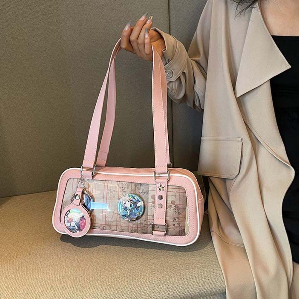 

Один значок Itabag Прозрачный карманный значок Дисплей Сумка через плечо Творческий простой Itabag Дети