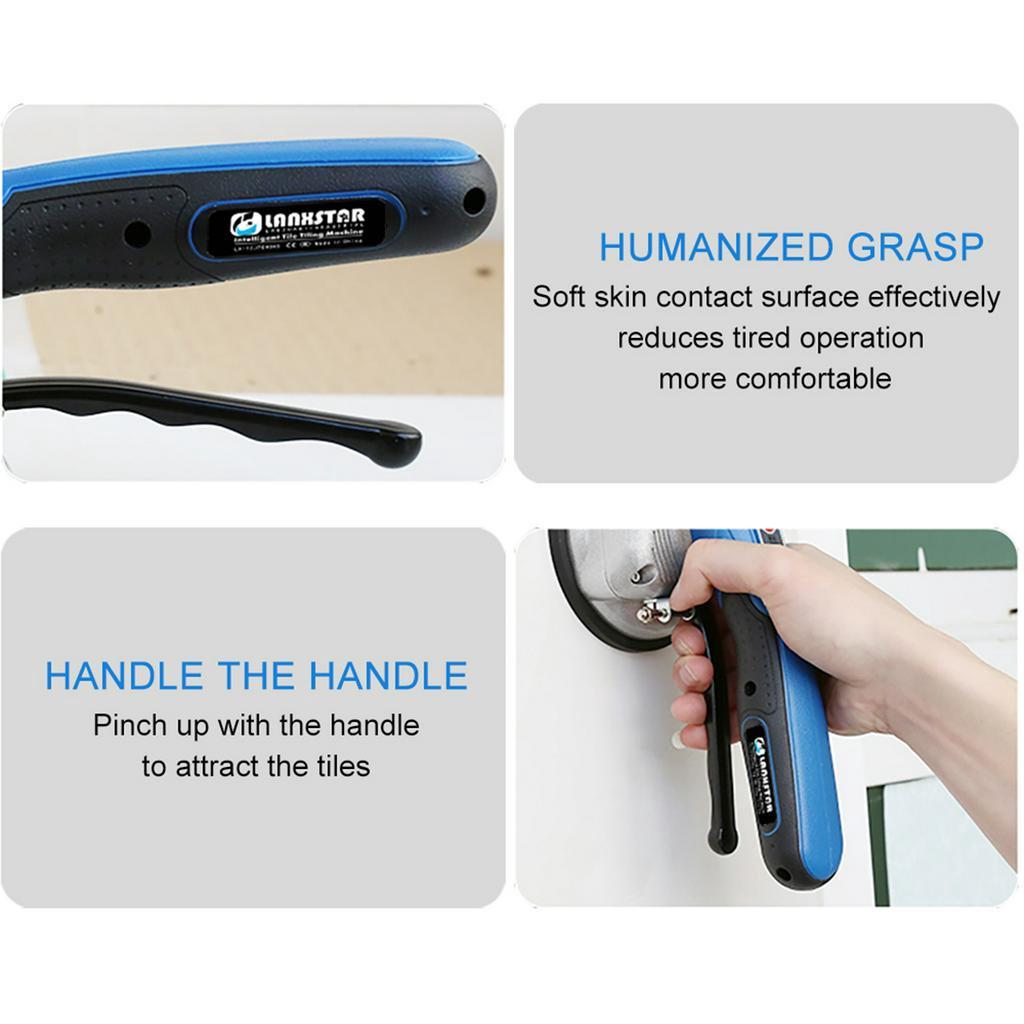 Adjustable Tiling Tiles Machine Vibration Portable Floor Wall Tiles Adsorption Tiling Tools Construction Tools with Battery