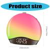 LED Wake Up Light Alarm Clock Featurings Graduals Sunrises Effect Multiple Nature Sound For Improved Sleep Quality