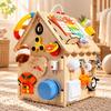 Early Learning Wooden Child-Centered Busy House Fine Motor Skill with