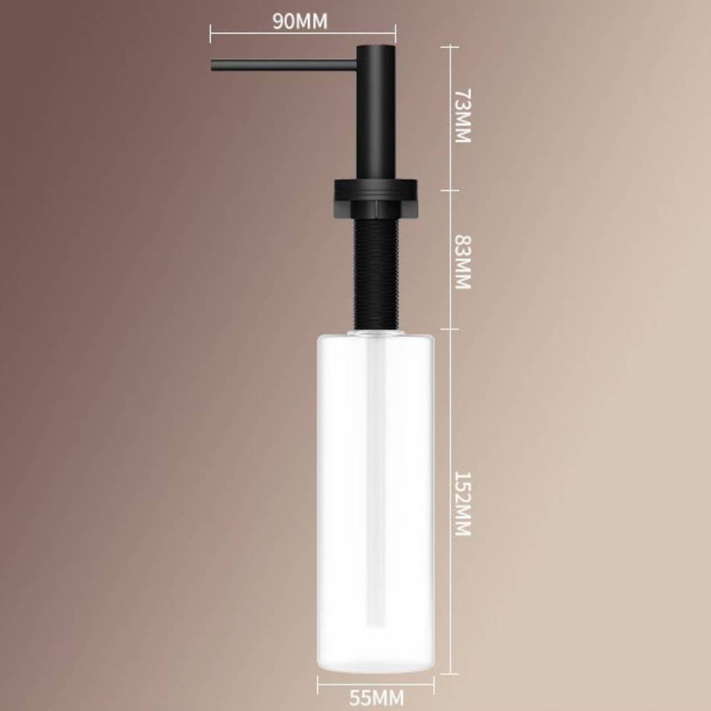 Modern Minimalist 304 Stainless Steel Soap Dispenser With Push Button For Kitchen Bathroom Use