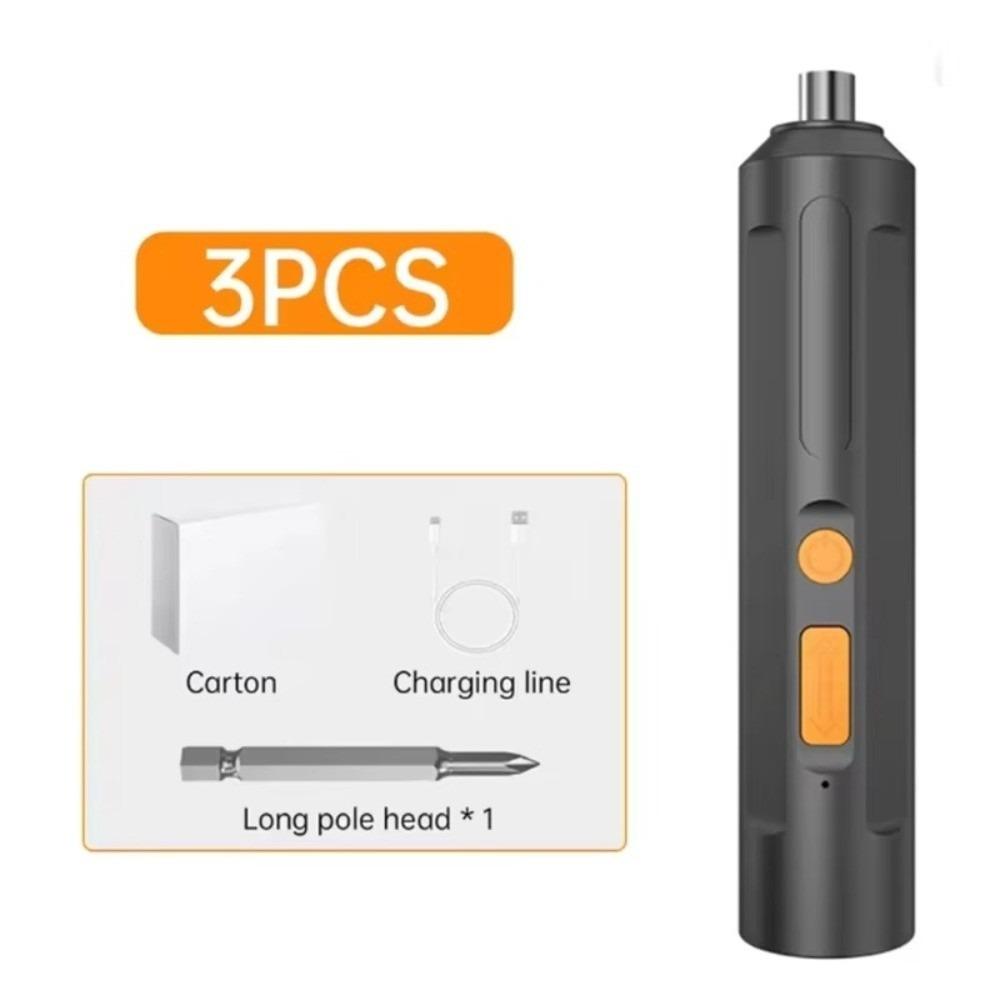 USB Rechargeable USB Electric Screwdriver Battery Powered Variable Speed Impact Screwdriver Multi-Function Cordless Screwdriver