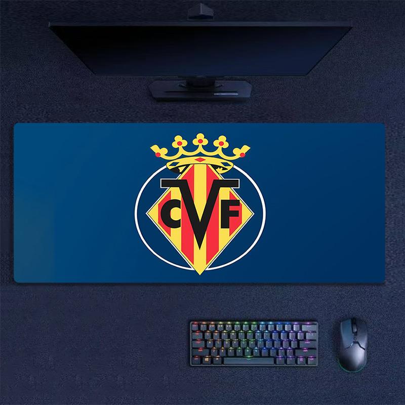 Villarreal Print Cushion Non-slip Laptop Tablet Big Mousepad XXL Mat Mini PC Playmat With Lock edge