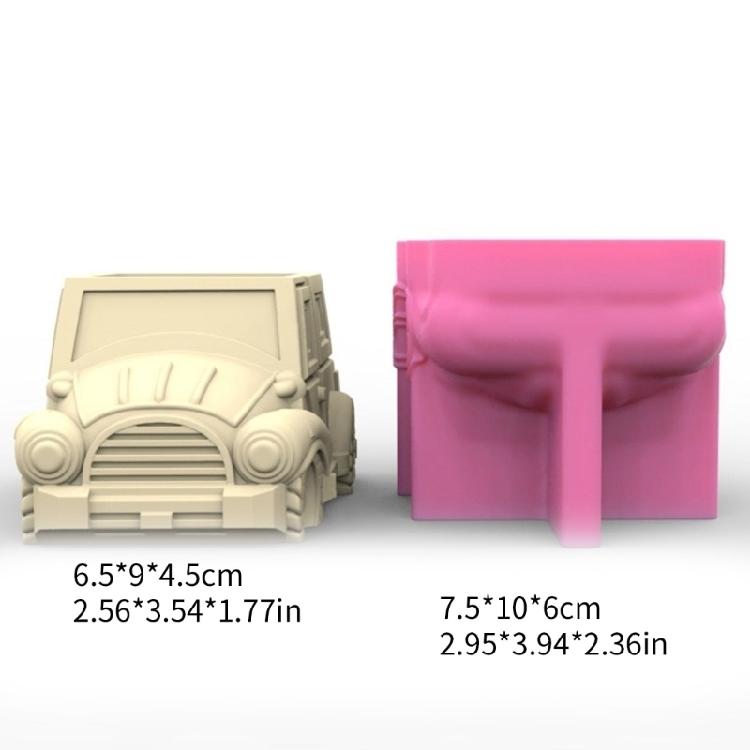 Concrete Molds Car Shaped DIY Vase Mold Suitable for Making Vase Succulent Vase