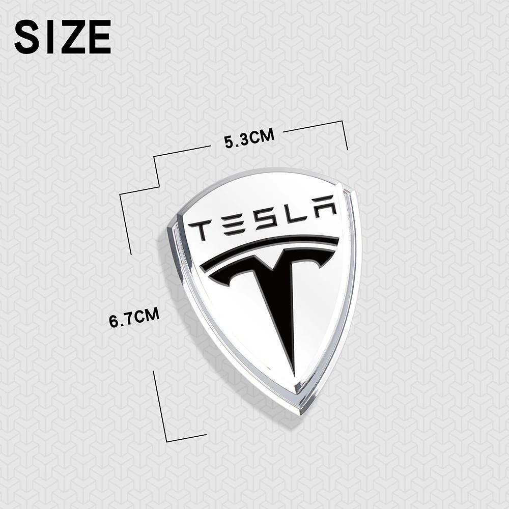 Autosticker 2025 Nieuwe Tesla 3D Metalen Schild Styling Autostickers Auto Carrosserie Kofferbak Decoratieve Stickers Voor Tesla Roadster Model 3 Mode