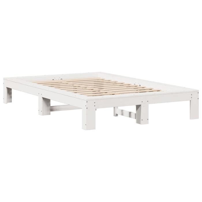VidaXL Bed Frames Without Mattress White 120x190 Cm Solid Pine Wood 3308751