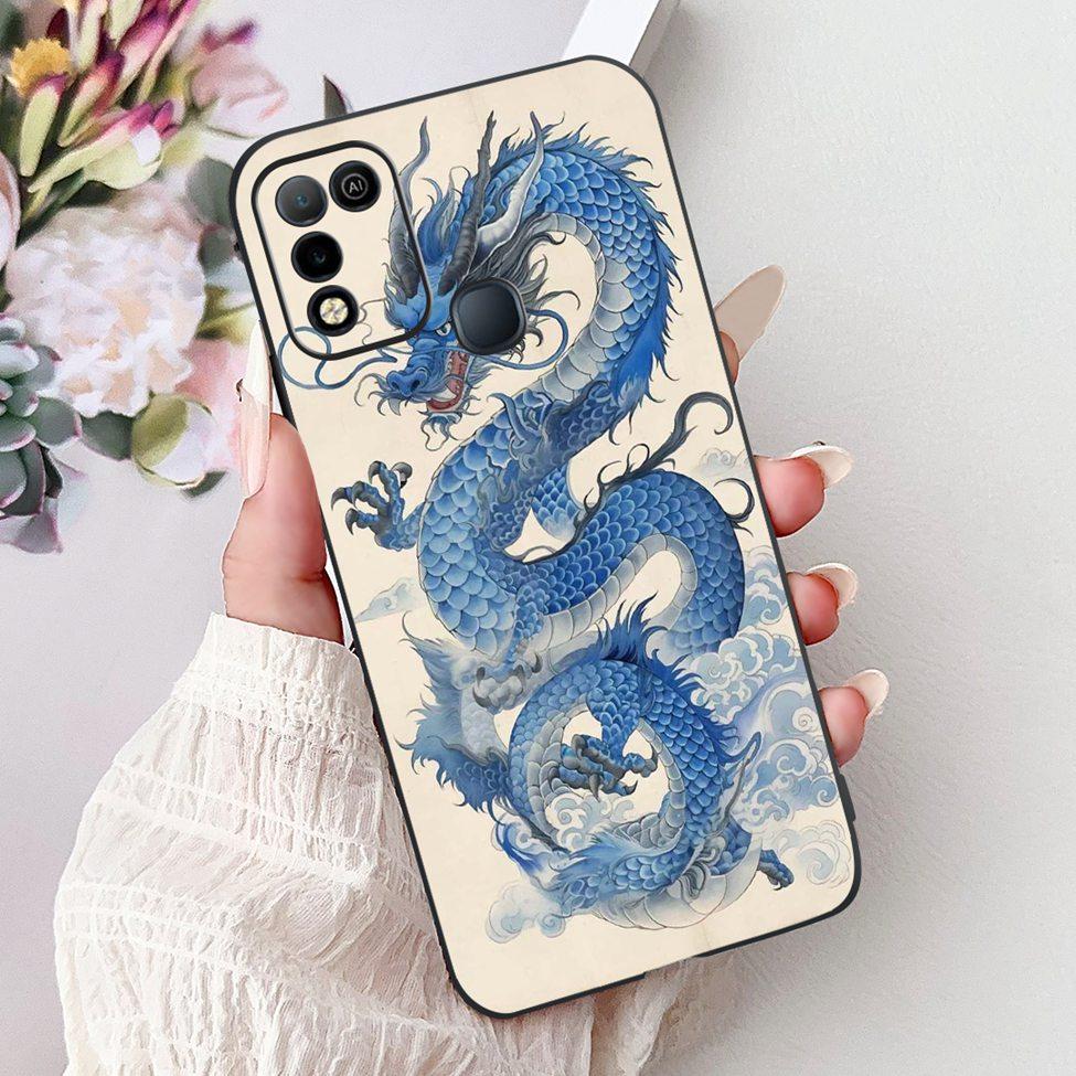 For Infinix Hot 10 X682C 10s X689B 10play X688C Back Cover For Infinix Hot 10 Play Case Shockproof Fashion Cute Cartoon Silicone