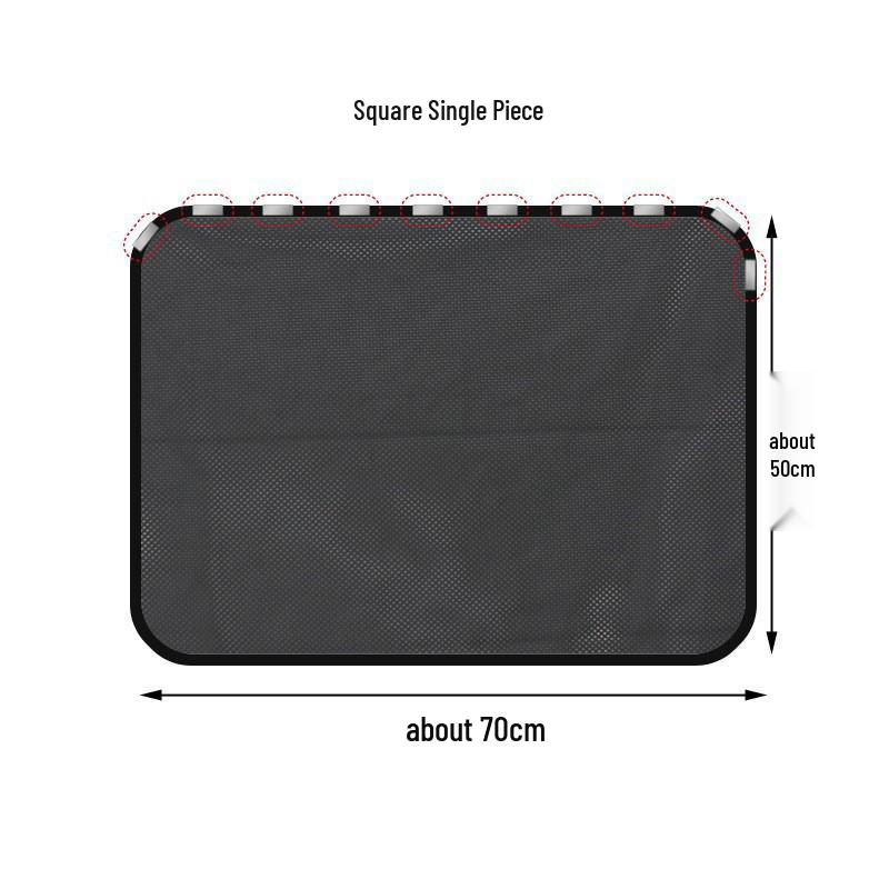 Static Adsorption Car Window Sunshade Curtain for Privacy and Sun Protection