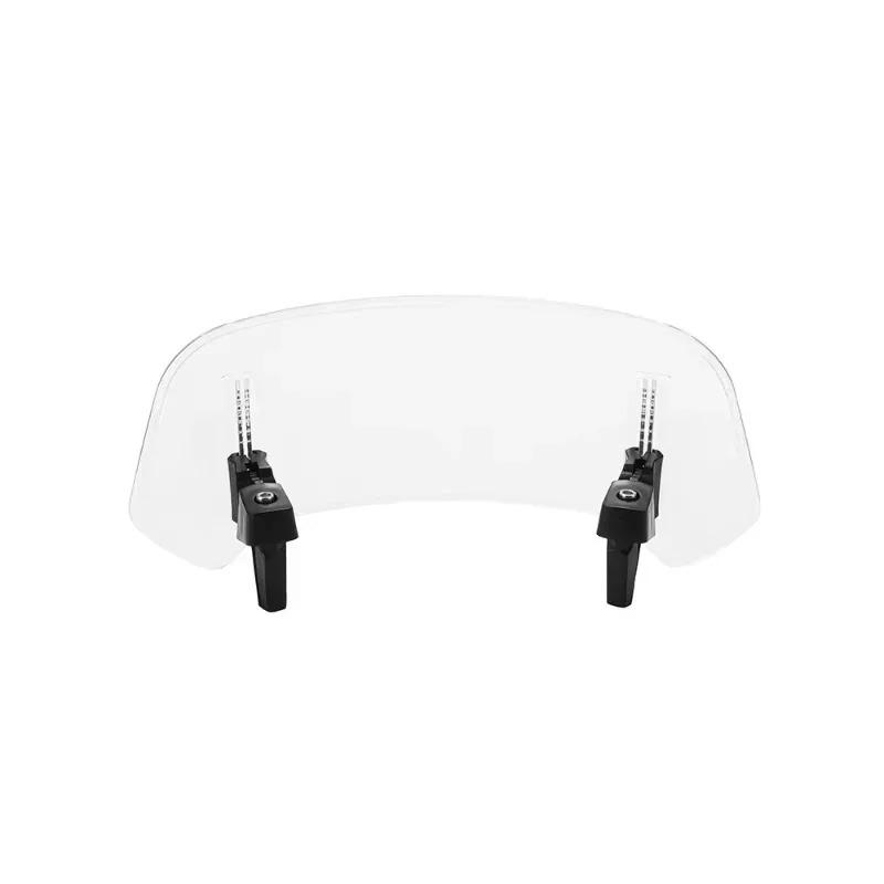 For Universal Adjustable Spoiler Clamp-On Windscreen Deflector Motorcycle Windshield Extension