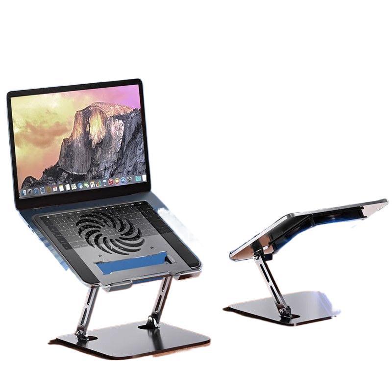 Silent Laptop Cooling Stand – Universal Stable Desktop Riser In Carbon Steel for Office & Learning