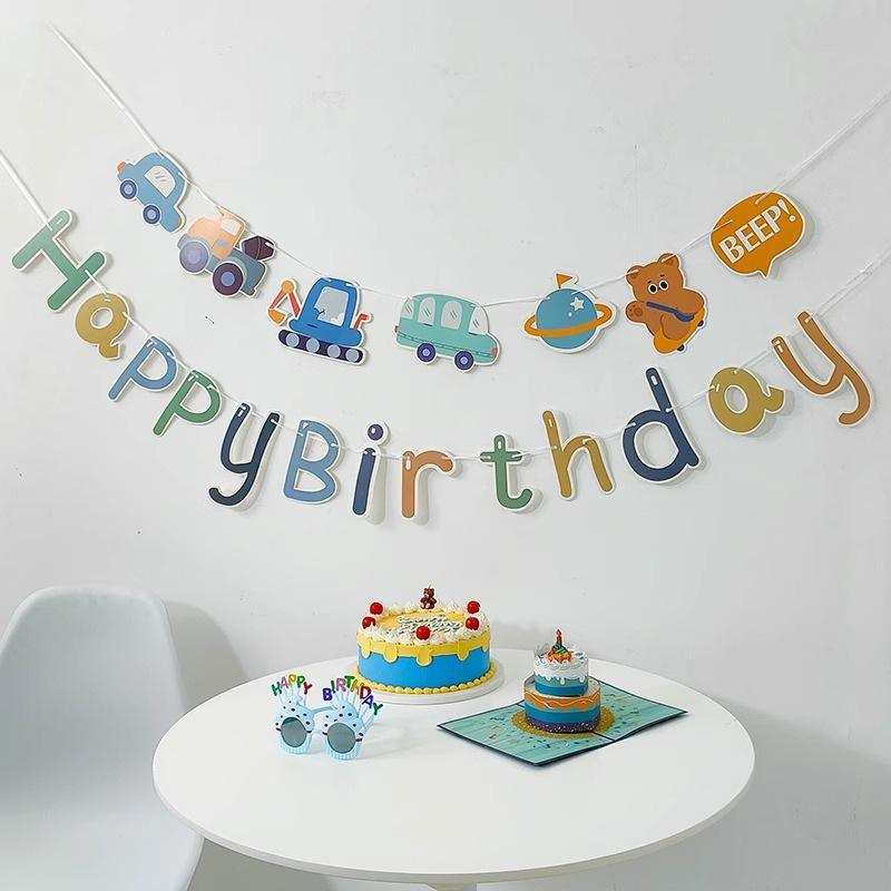 Colourful Banners Happy Birthday Letter Banners Hanging Banners Festive Decorations Party Decorations Home Decor