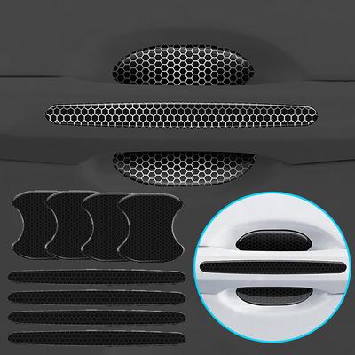 4pcs Car Handle Anti-collision Protection Strip Car Door Handle Bowl Scratch Protective Sticker Car Exterior Styling Accessories