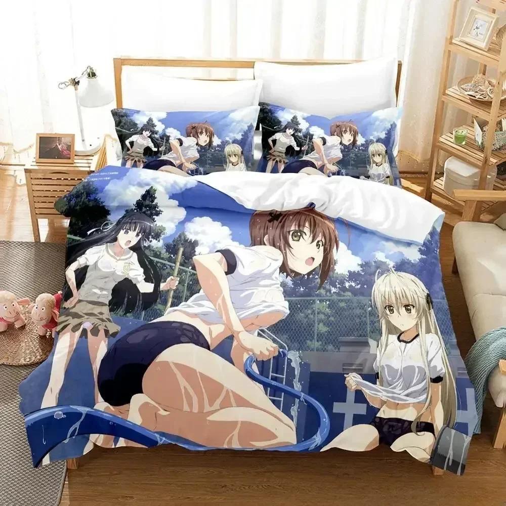 Sexy Yosuga No Sora Bedding Set Printed Bed Set With Pillowcase Bed Duvet Cover Soft Queen King Size Bedclothes Home Single Twin