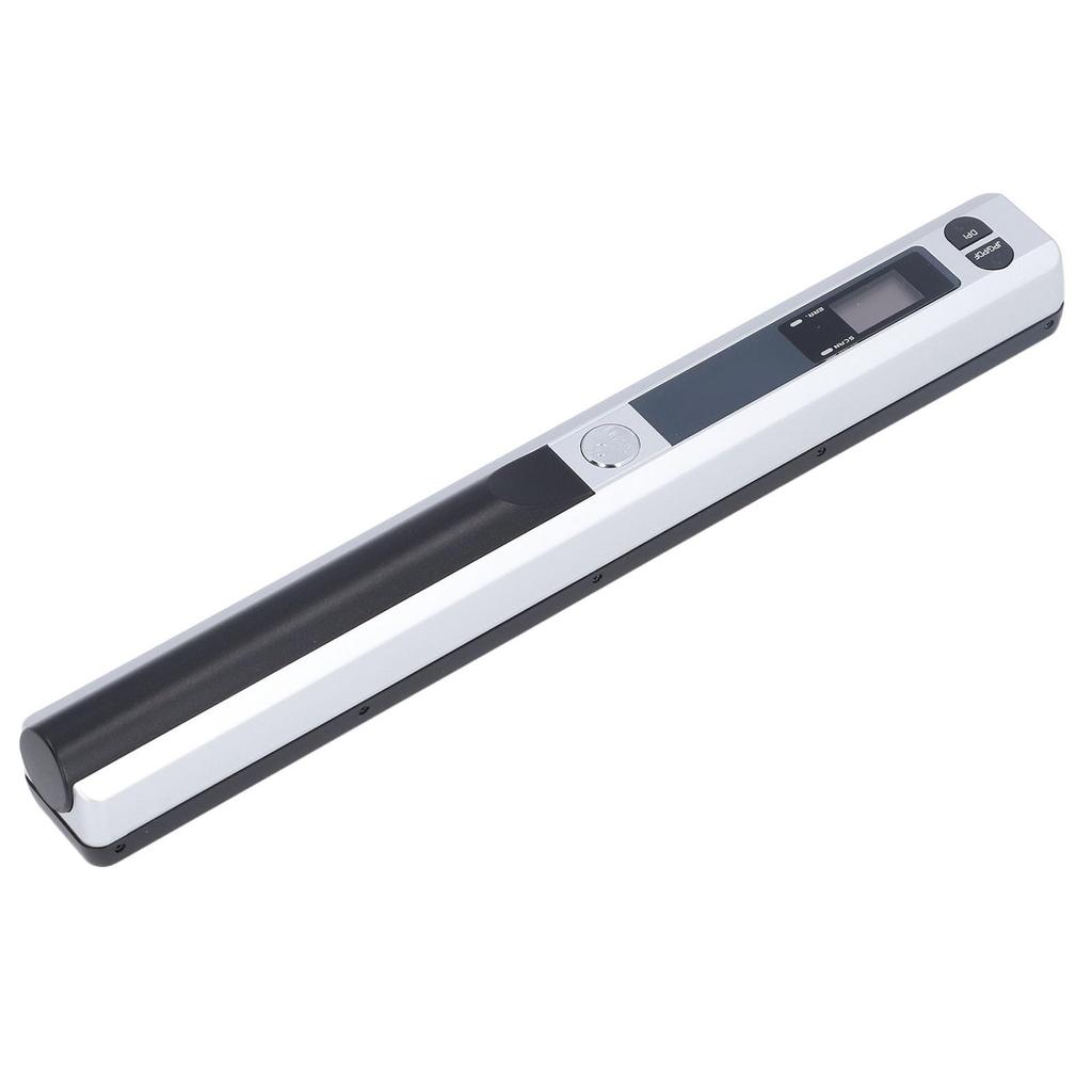Portable Scanner, 900 DPI Handheld Image Scanner with Storage Bag, Scan Wand Photo Scanner for A4 Documents, Photos, Pages, and Text (Silver)