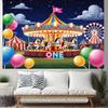 2D Kids Event Background Cloth Carnival Ferris Wheel Banner for Decor