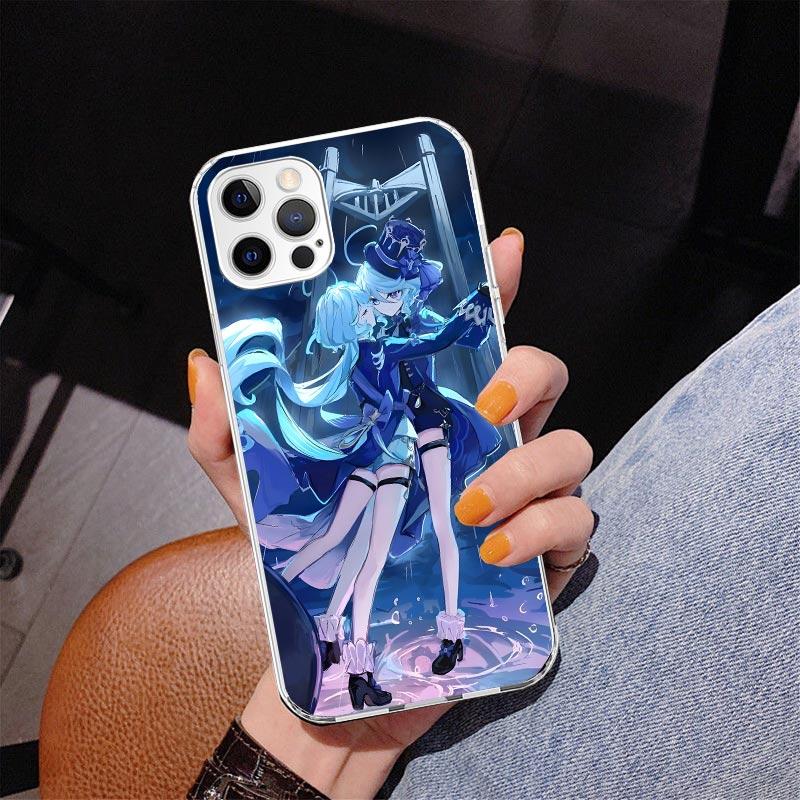 Genshin Impact Furina Phnoe Case for Iphone 17 Air 16 16E 11 12 13 Mini 14 Plus 15 Pro Max 7 8 + SE 2020 Phone Cover Coque