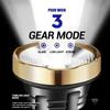Super Bright LED Flashlight Rechargeable Generation Quad Core IPX6 Waterproof Camping Outdoor Adventure Flashlight
