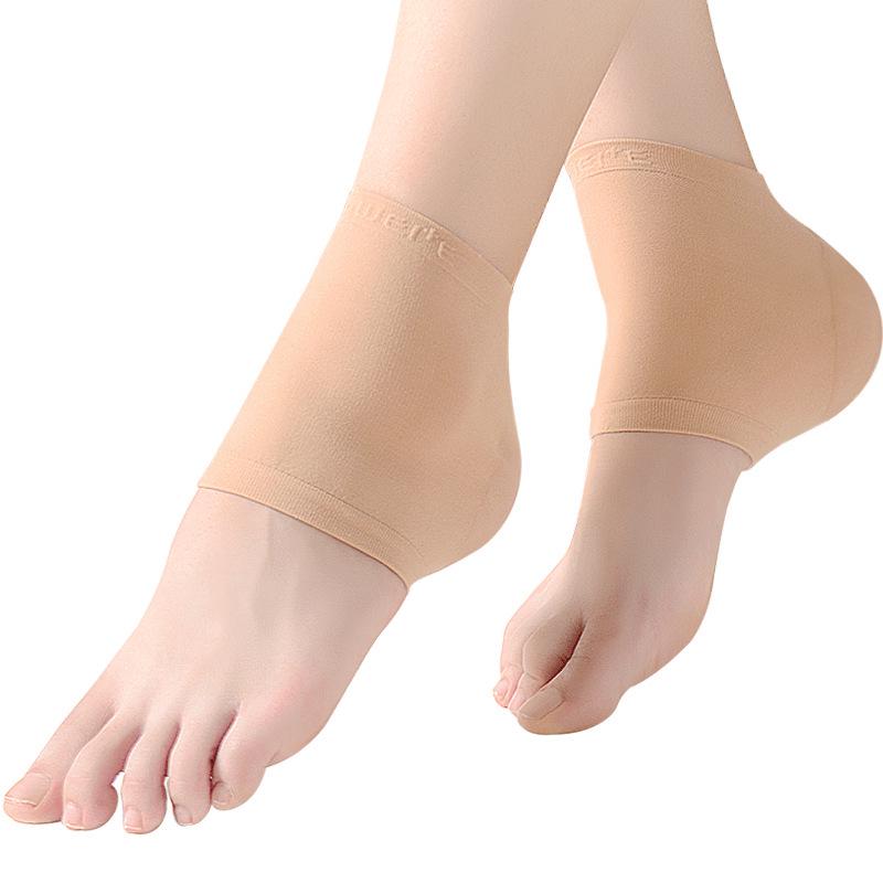 Silicone Moisturizing Heel Protector Socks - Anti-Crack Cotton Cover for Men and Women