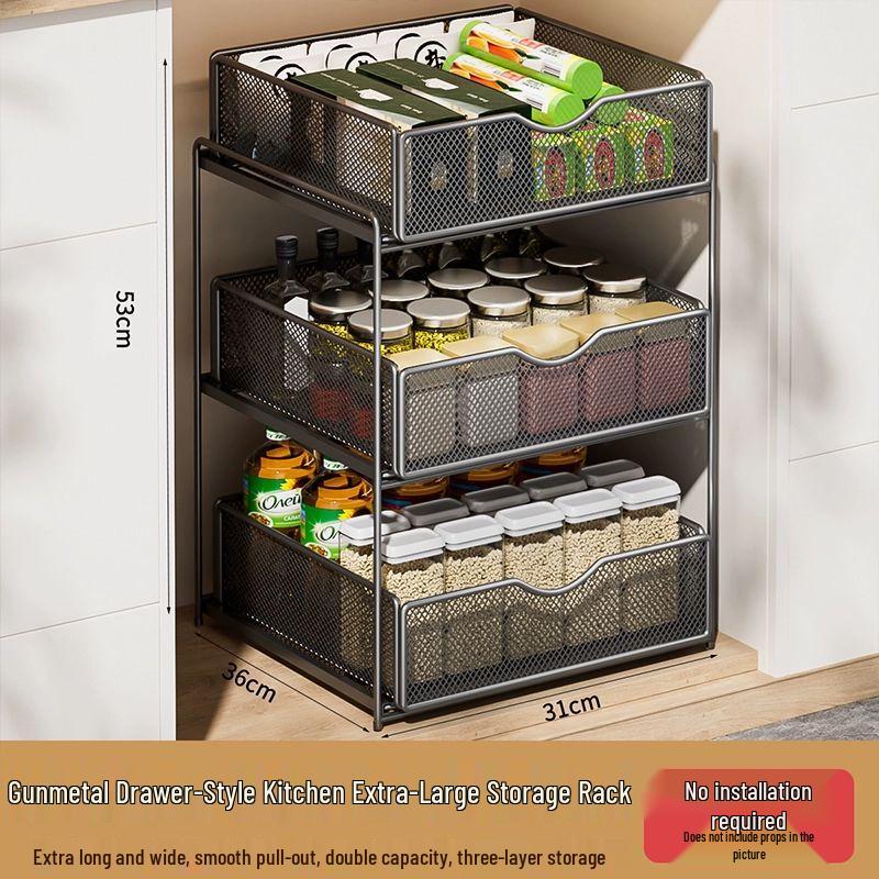 Ausziehbares Unterschrank-Aufbewahrungsregal