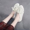 Vårsommer Baotou hule sandaler kvinner utendørs fritid fire årstider flate sko dame spisse bandasje sko hull sko