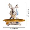 2025 New Graffiti Creativity Rabbit Figurine Bunny Ornament Home Decoration Animal Statue Storage Shelf Modern Room Sculpture