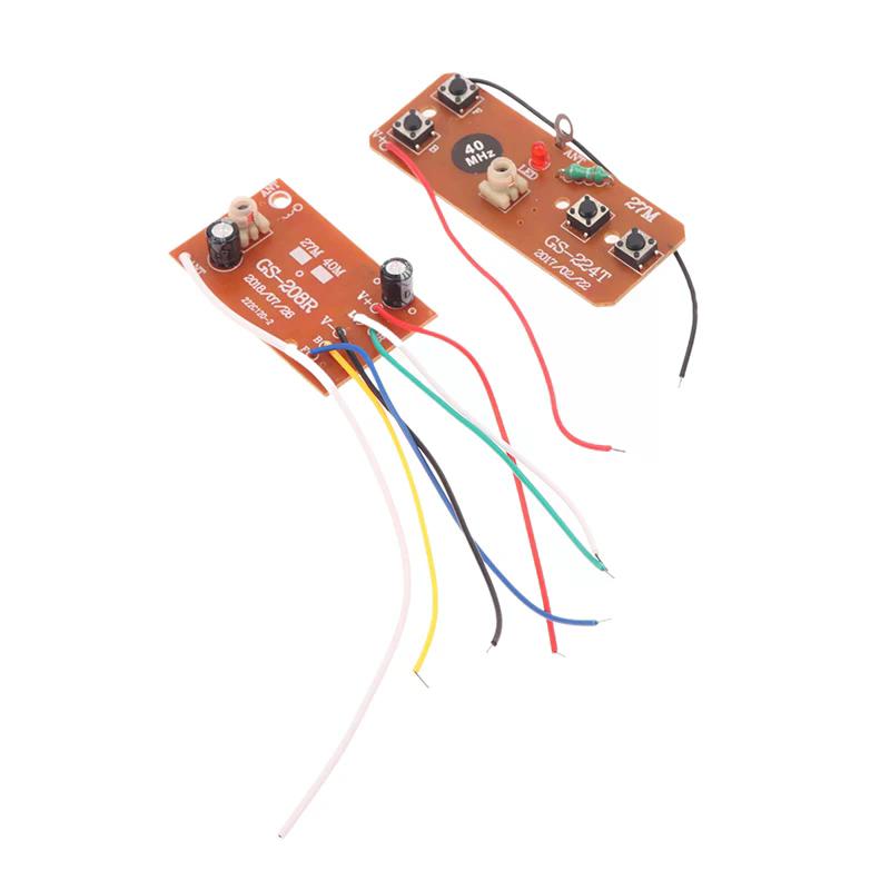 1Set Circuit Board 40M 4CH PCB Receives Controller Module For RC Car Accessories DIY RC Airplane Remote Control Toy
