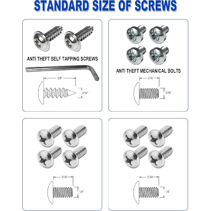 Rear License Plate Holder Bracket for Mercedes-Benz 2007-, Back Bumper Tailgate Trunk Car Tag Frame Mounting Kit, Replaces: 1698170211, A0008101711