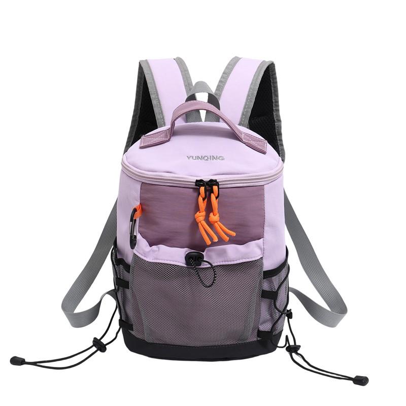 Schoolbag Fashion Trend Versatile Backpack Outdoor Sports Hiking Camping Mountaineering Bag Casual Simple Splicing Contrasting Color Backpack