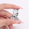 Unisex Cartoon Brooch Despise I Hate Everyone Middle Finger Pin DIY Kit Interactive Mood Expressing Pin Men Women Clothes Bag Brooch