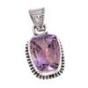 Natural Ametrine Gemstone Handmade 925 Solid Sterling Silver Pendant 1.25" M1s28