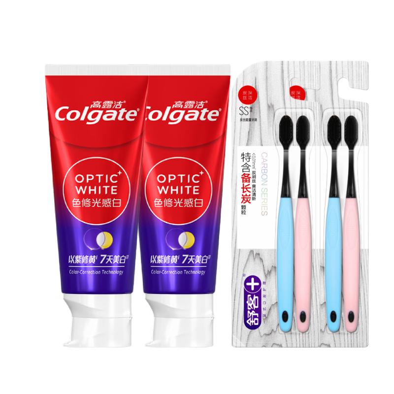 Colgate Optical White Toothpaste & Sooky Toothbrush Set