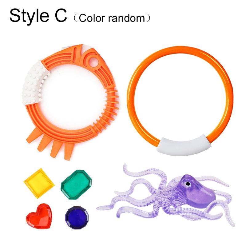 Diving Props Swim Pool Decoration Colored Plastic Summer Water Play Equipment Training Outdoor Leisure Entertainment TMZ