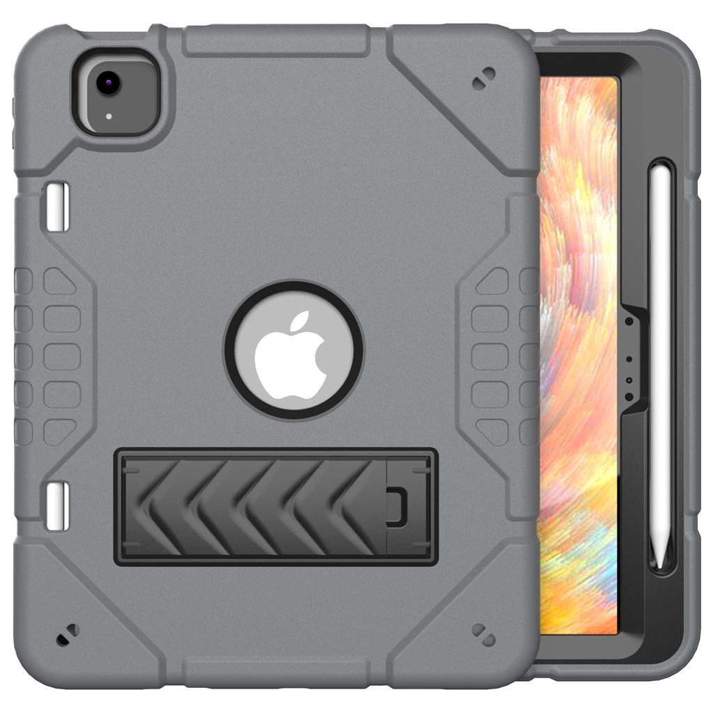 For iPad Air 11 (2025)/(2024) M2 Case Rugged Kickstand PC+TPU Tablet Cover with Pen Slot
