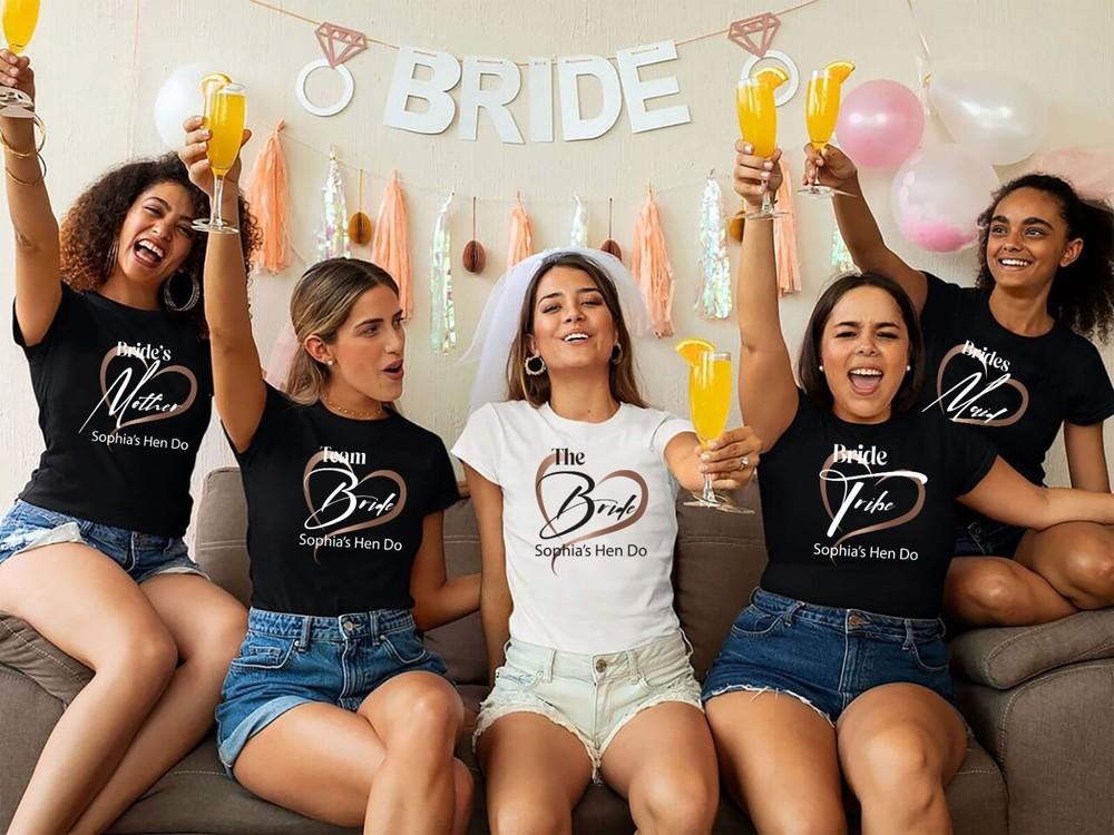 

Personalised Hen Party T Shirts, Team Bride ten T Shirt,Hen Party Shirt,Henry Do 2XL