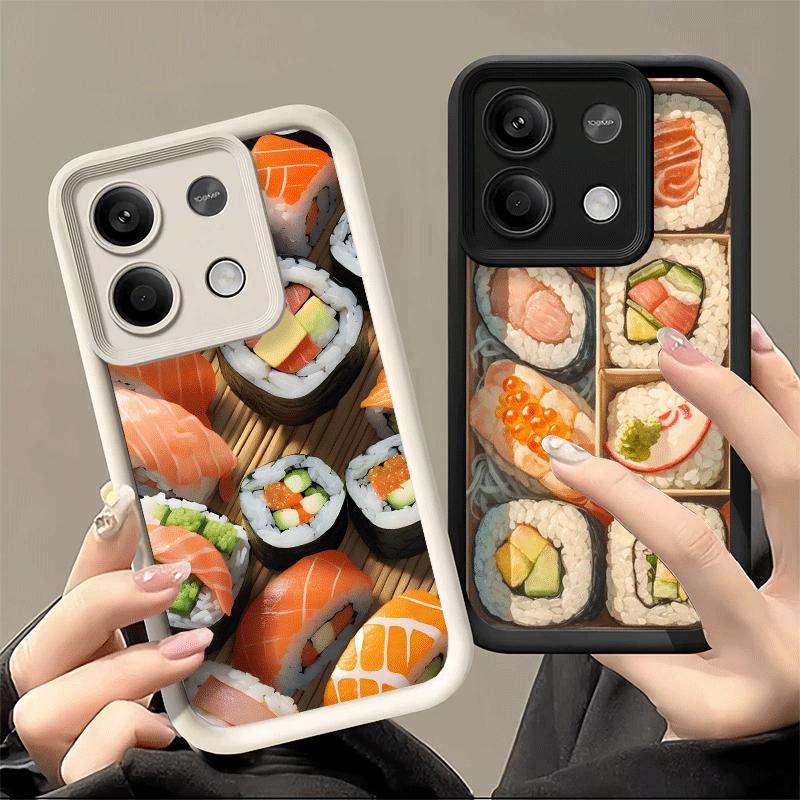 Phone Case for Xiaomi Redmi Note 15 14 13 Pro Plus Delicious Sushi Bento Shell 12S 11 11S 11T 5G 14S Soft Silicone Funda