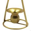 Iron Portable Candle Holder Candlestick Tealight Pillar for Wedding Tabletop Display