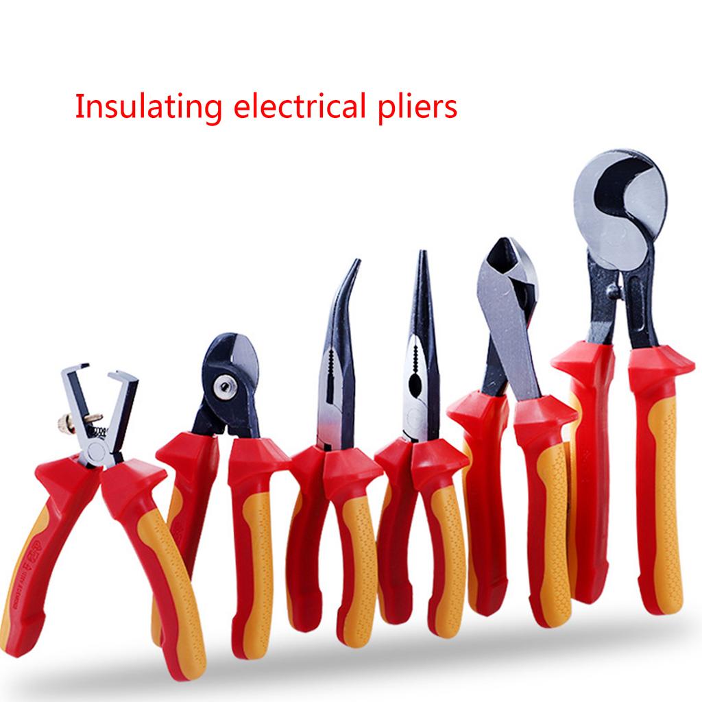 Insulated Cable Cutter Wire Stripper Electrician Shears Pliers Scissor Cutting