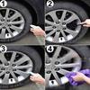 Portable Wheel Hub Tire Rim Scrub Brush Car Truck Vehicle Washing Cleaning Tool